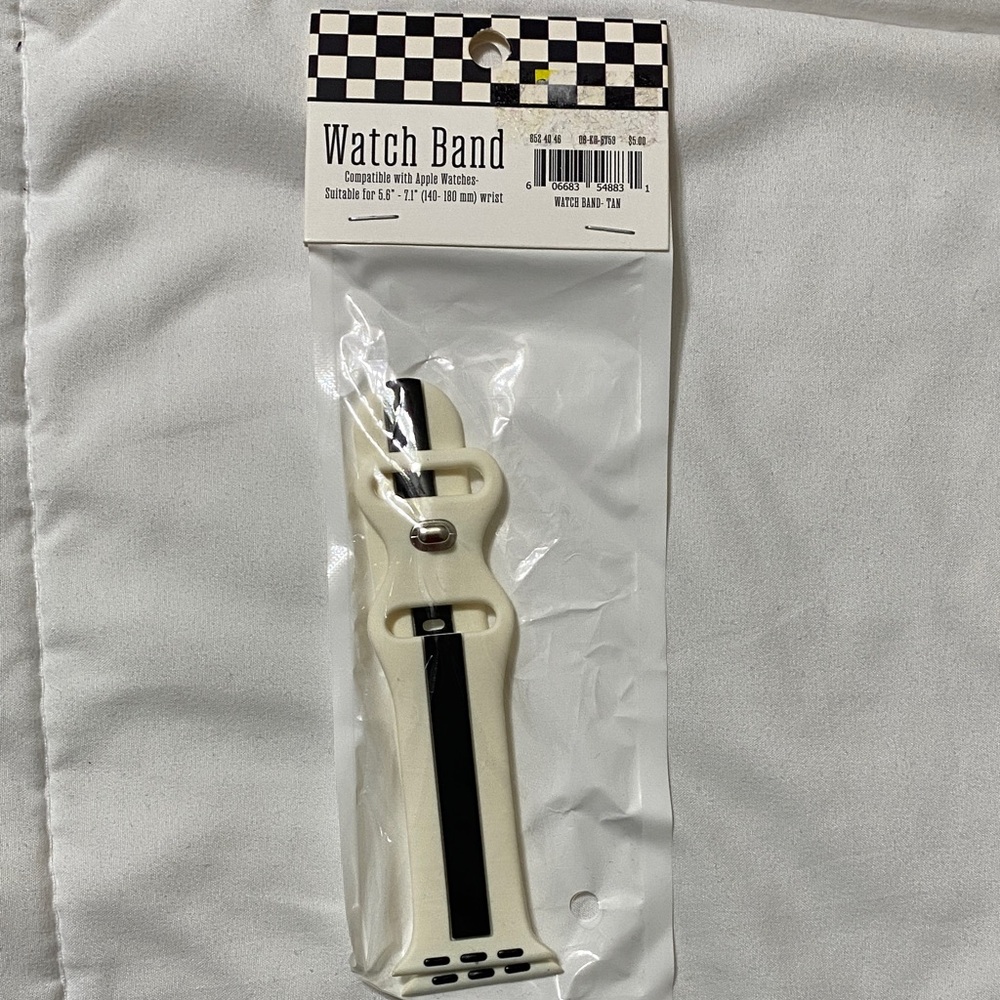Black and White Watch Band